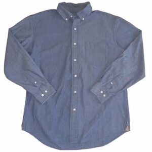 Men's Blue Button Down Long Sleeve Shirt